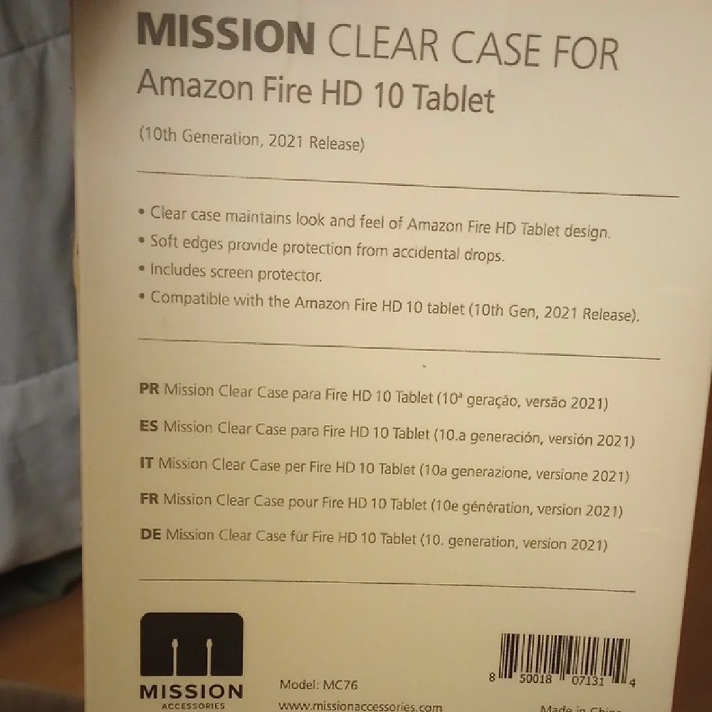 Clear Device Case with Screen Protector